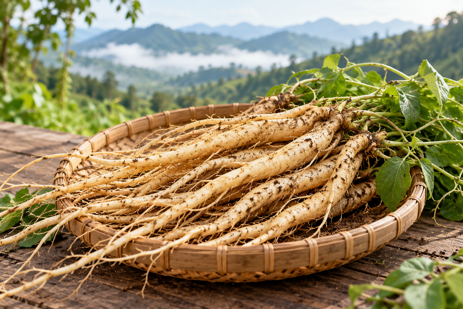 Củ đẳng sâm có dạng thuôn dài, mang nhiều rễ nhỏ